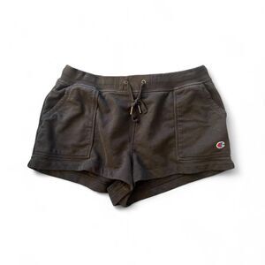 Champion Women's Grey and Black Shorts